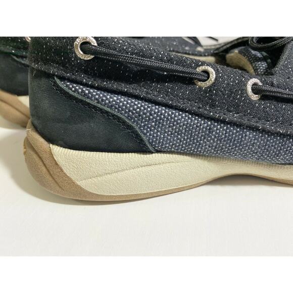 black sperrys top siders classic non slip boat shoes - Picture 4 of 10